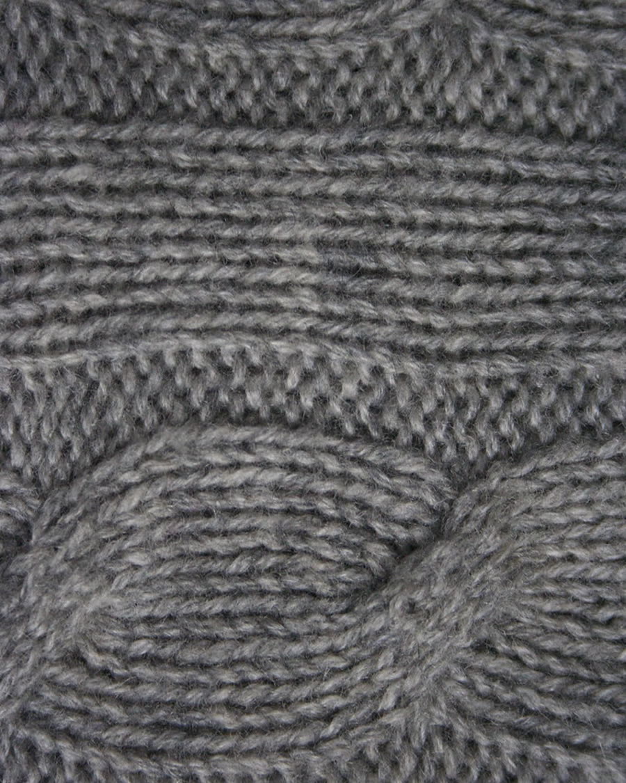 Detalle de punto trenzado de la gorra Rokskull Santoral